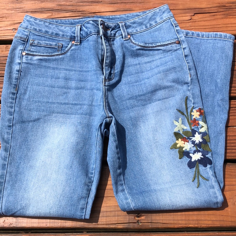 Embroidered Jeans